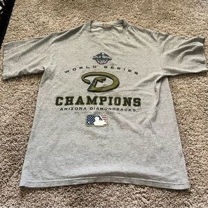 LEE VINTAGE Y2K 2001 Arizona Diamondbacks Championship T-Shirt